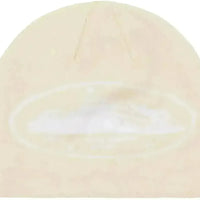 Corteiz Alcatraz Skully Cream Beanie