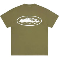 Corteiz Island Puff Print Tee Olive