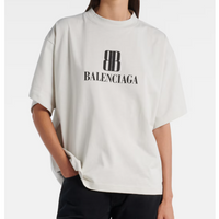Balenciaga Nano BB tee White