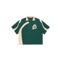 BOXY CROP POLO VINTAGE GREEN