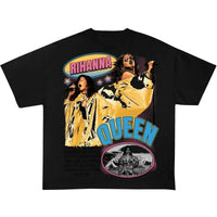 Rhianna " The Queen " Black Bootleg Tshirt