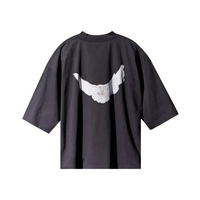 Yeezy Gap Balenciaga Dove 3/4 Sleeve Tee Black