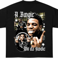 A BOOGIE WIT A HOODIE BOOTLEG BLACK TSHIRT