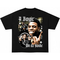 A BOOGIE WIT A HOODIE BOOTLEG BLACK TSHIRT