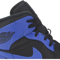 Jordan 1 Mid Hyper Royal Tumbled Leather