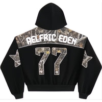 Aelfric Eden Boxy CAMO Panel Pullover Hoodie