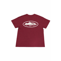 Corteiz Alcatraz Tee Maroon