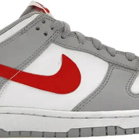 Nike Dunk Low White Wolf Grey University Red (GS)