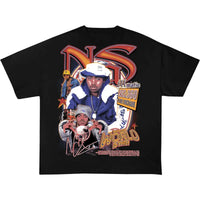NAS THE WORLD IS YOURS BLACK BOOTLEG TSHIRT