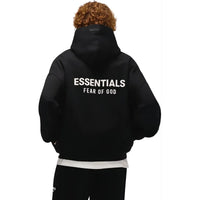 Fear of God Essentials Fleece Hoodie (FW24) Black