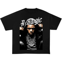 A BOOGIE WIT A HOODIE BOOTLEG BLACK TSHIRT