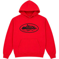Corteiz Alcatraz Hoodie Red & Black