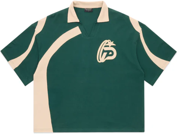 PIRASO DÉ TELA BOXY CROP POLO VINTAGE GREEN