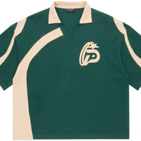 PIRASO DÉ TELA BOXY CROP POLO VINTAGE GREEN