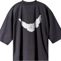 Yeezy Gap Balenciaga Dove 3/4 Sleeve Tee Black