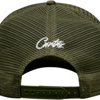 Corteiz Island Puff Print Trucker Olive