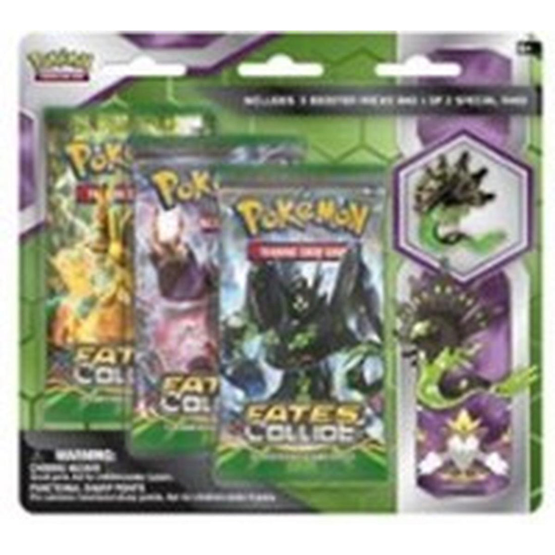 Fates Collide Three Pack Pin Blisters [Zygarde]