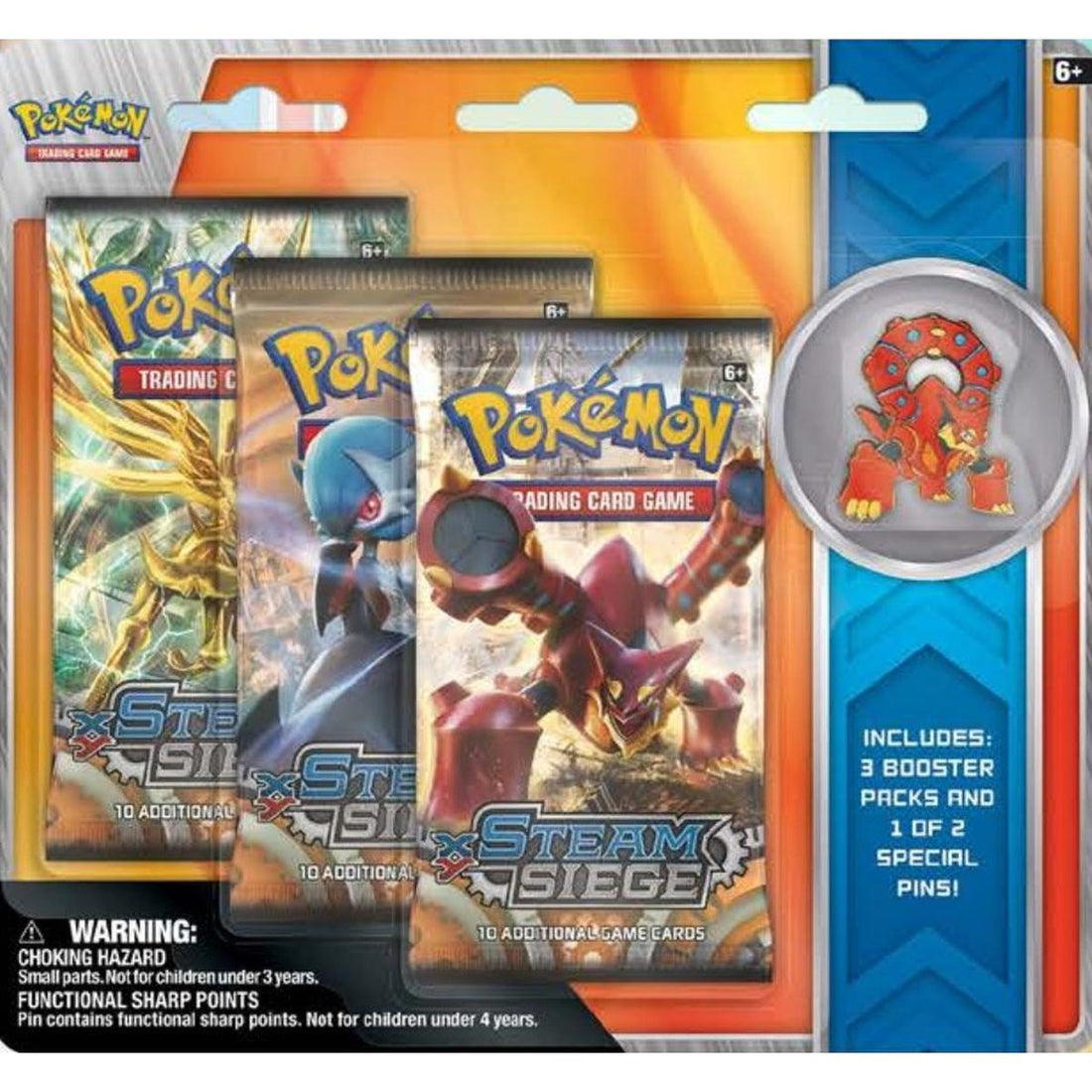Steam Siege Collectible Pin 3 Pack Blister [Volcanion]