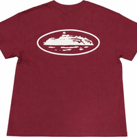 Corteiz Alcatraz Tee Maroon