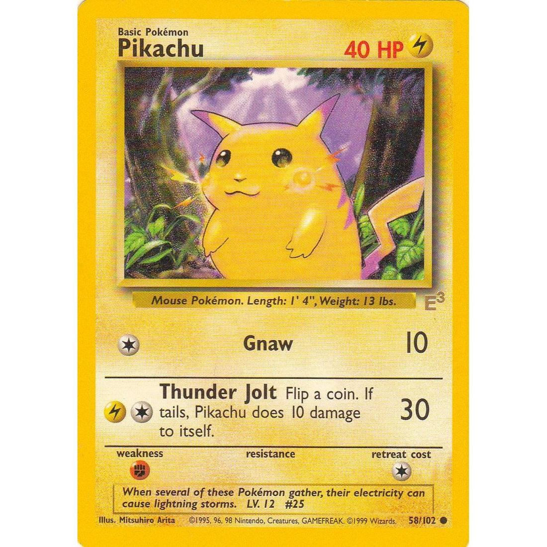 Pikachu - 58/102 (E3 Stamped)