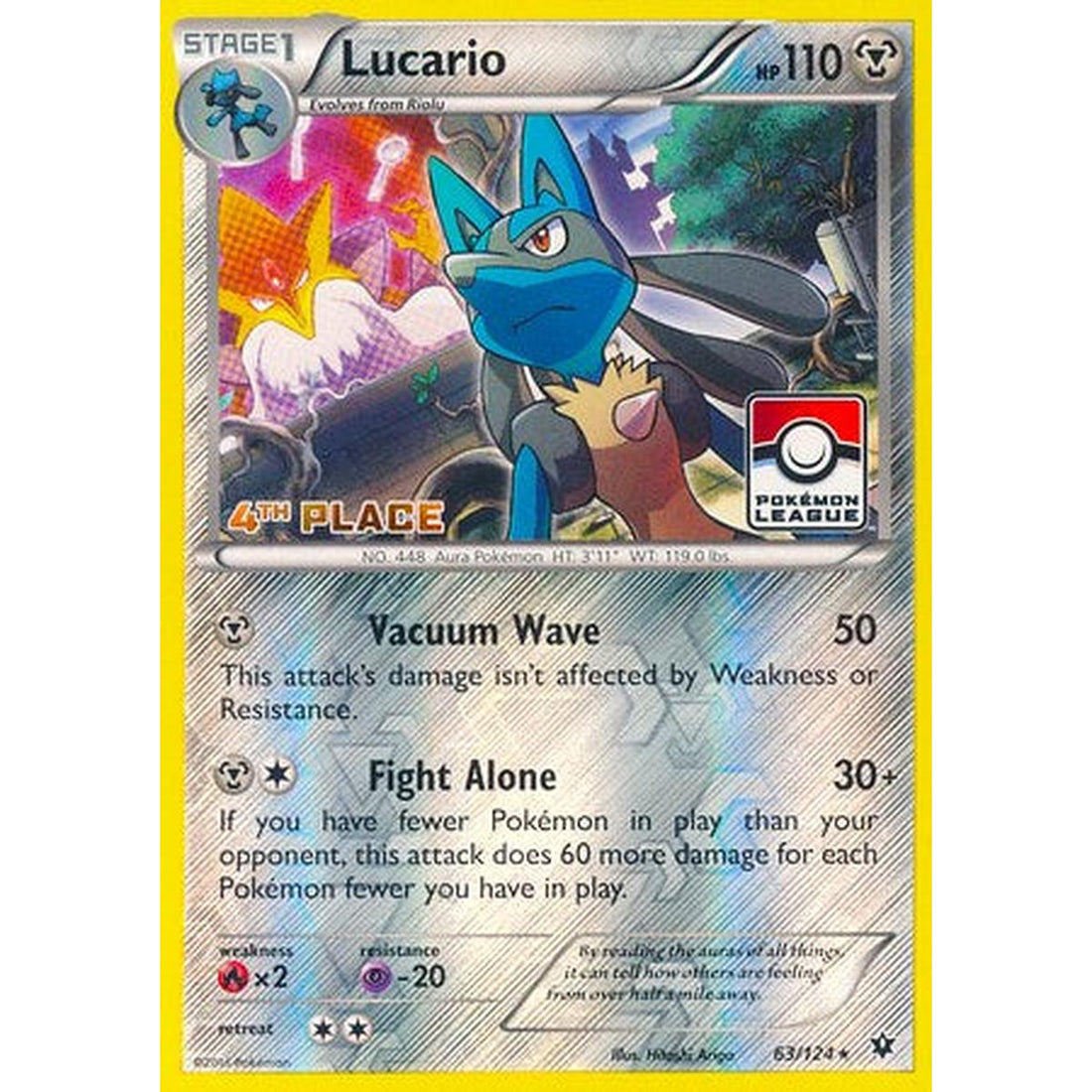 Lucario - 63/124 (Pokemon League) [4th Place]