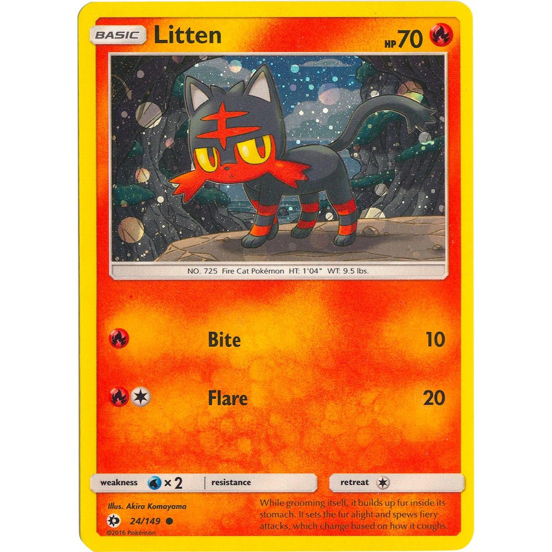 Litten - 24/149 (Cosmos Holo)