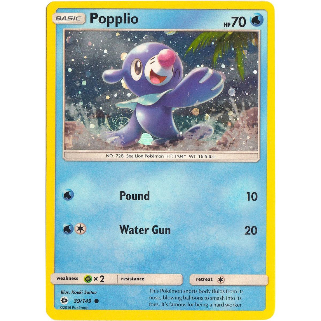 Popplio - 39/149 (Cosmos Holo)