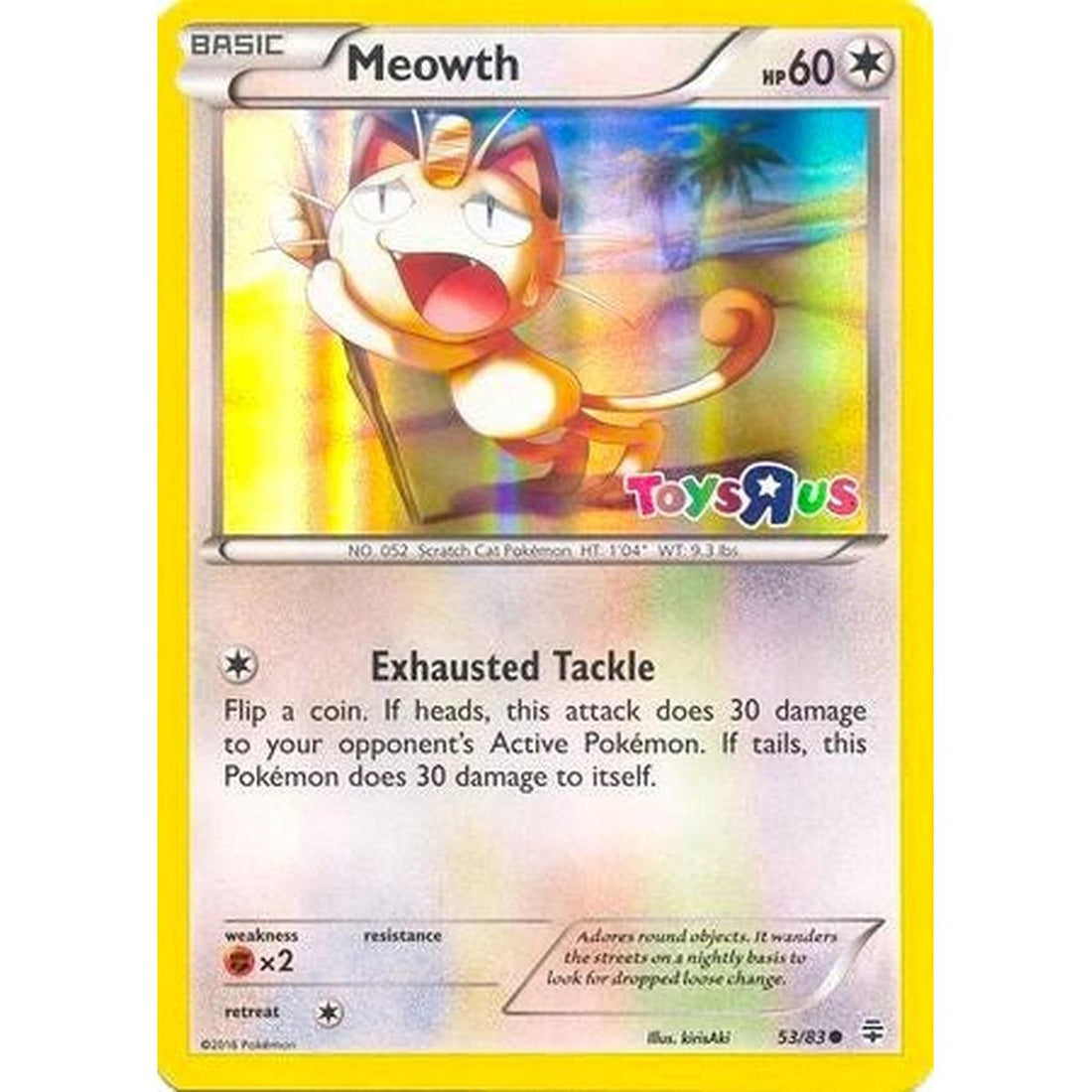 Meowth - 53/83 (Toys R Us Promo)