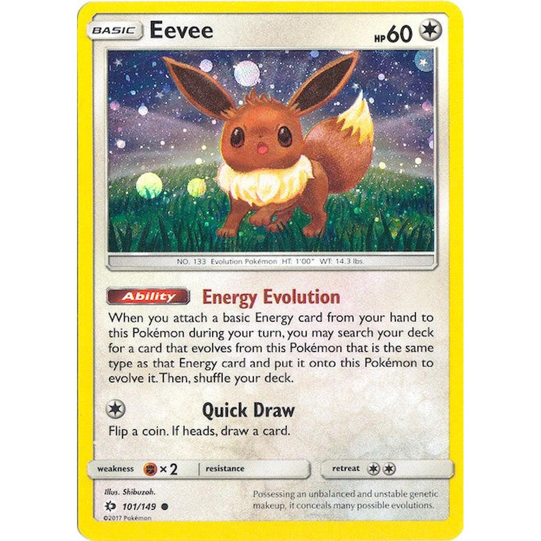 Eevee - 101/149 (Cosmos Holo)