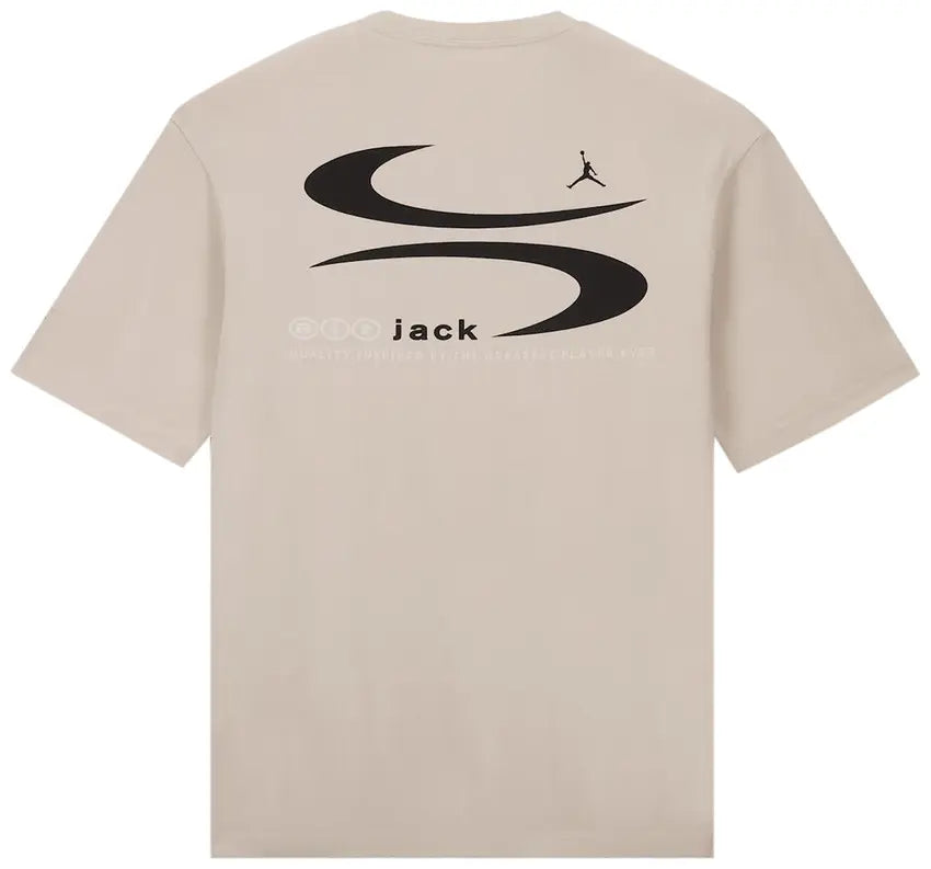 Air Jordan x Travis Scott Logo Tee 'Light Bone'