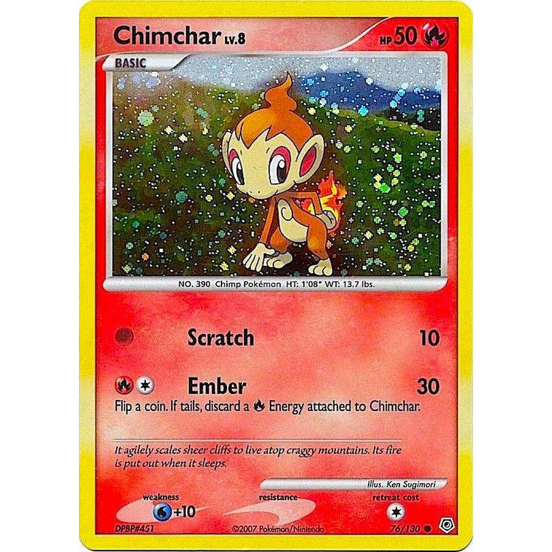 Chimchar - 76/130 (Cosmos Holo)