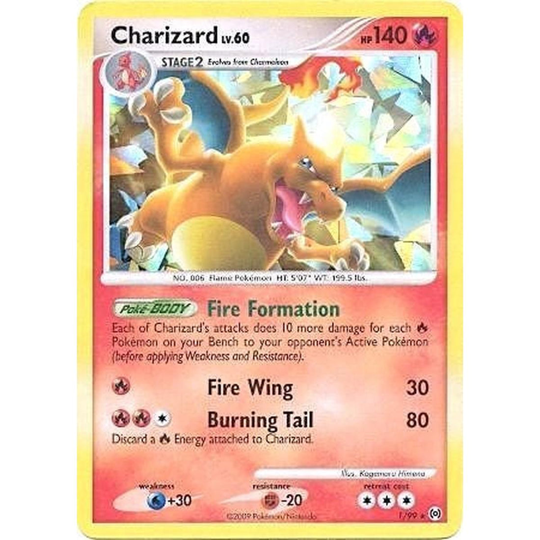 Charizard - 1/99 (Cracked Ice Holo)