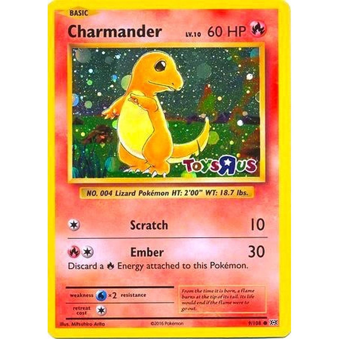 Charmander - 9/108 (Toys R Us Promo)