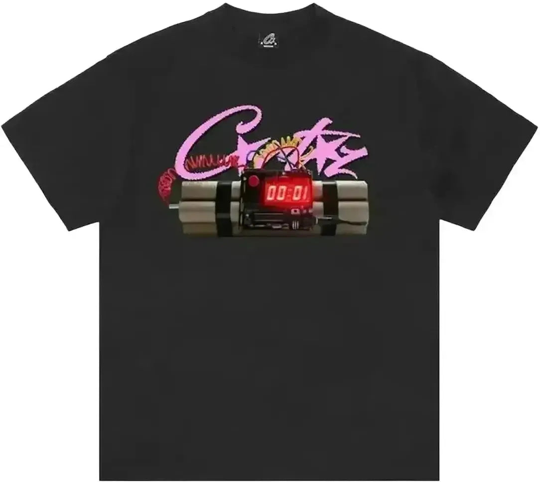 Corteiz No Time 4 Luv Tee Black