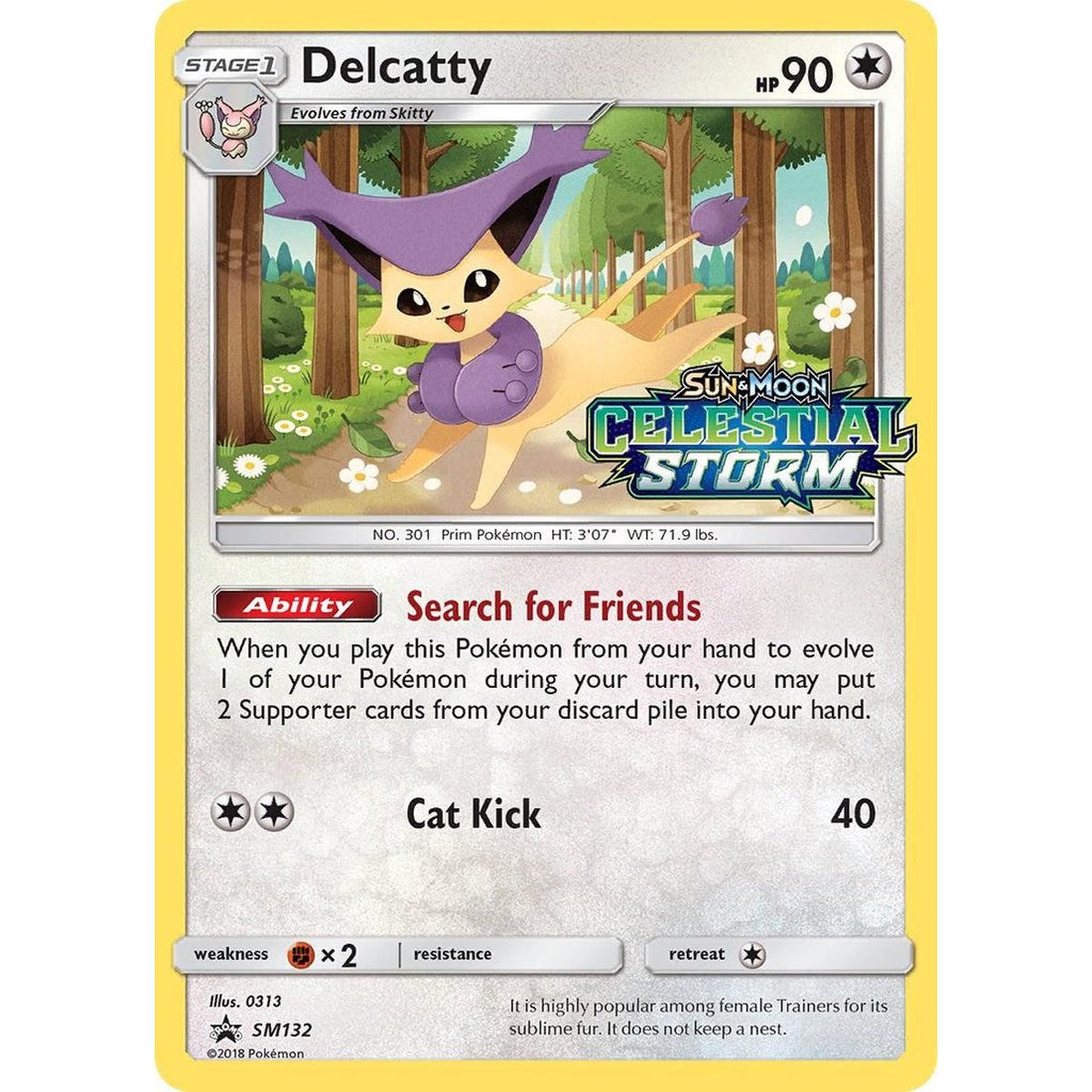 Delcatty - SM132 (Prerelease)