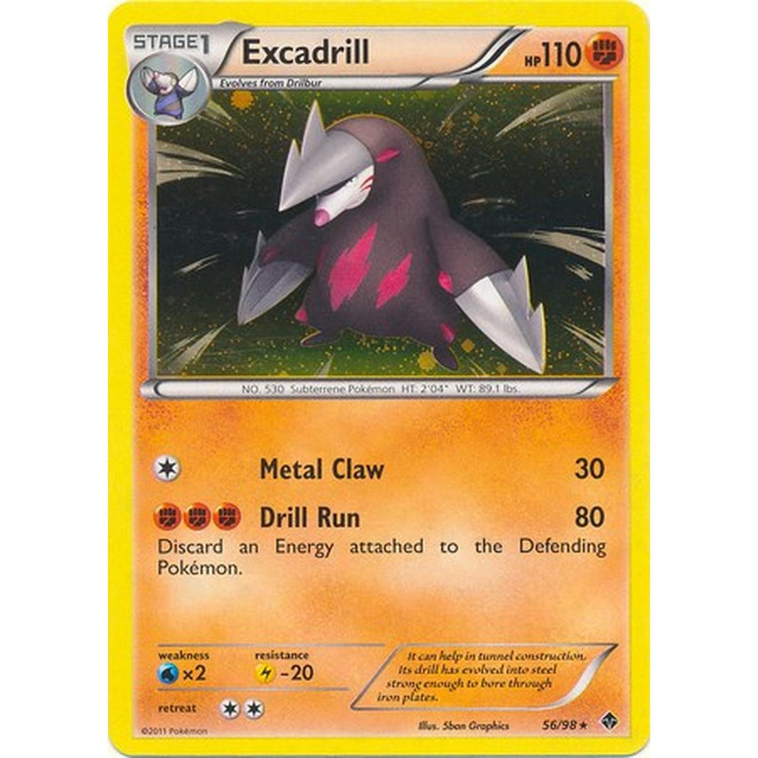 Excadrill - 56/98 (Cosmos Holo)