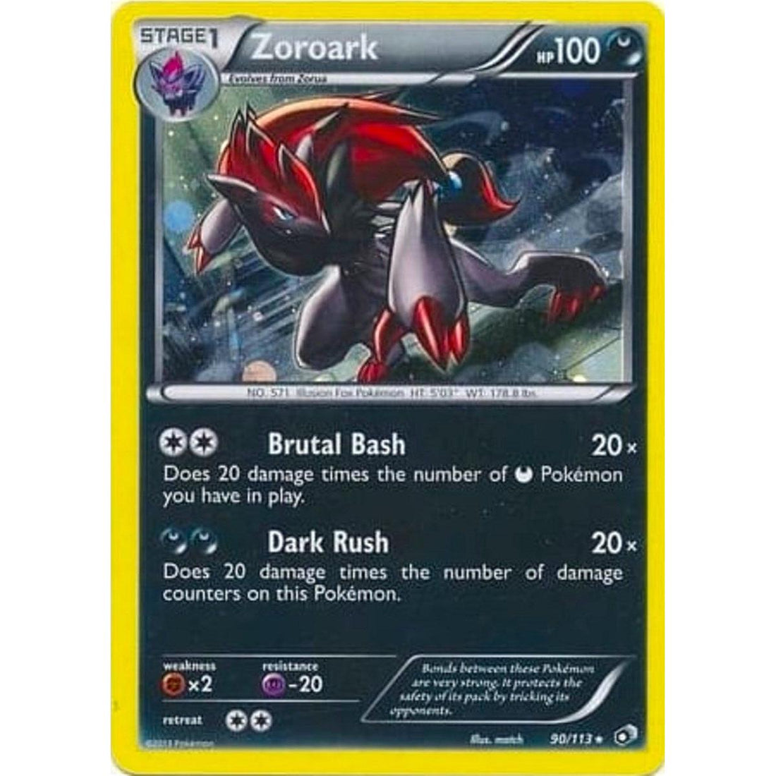 Zoroark - 90/113 (Cosmos Holo)
