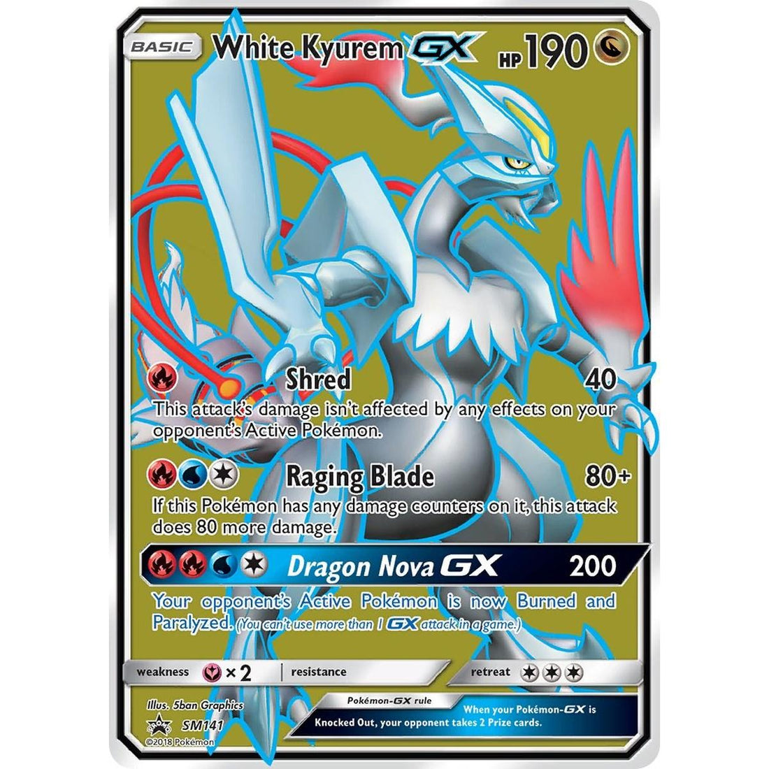 White Kyurem GX - SM141