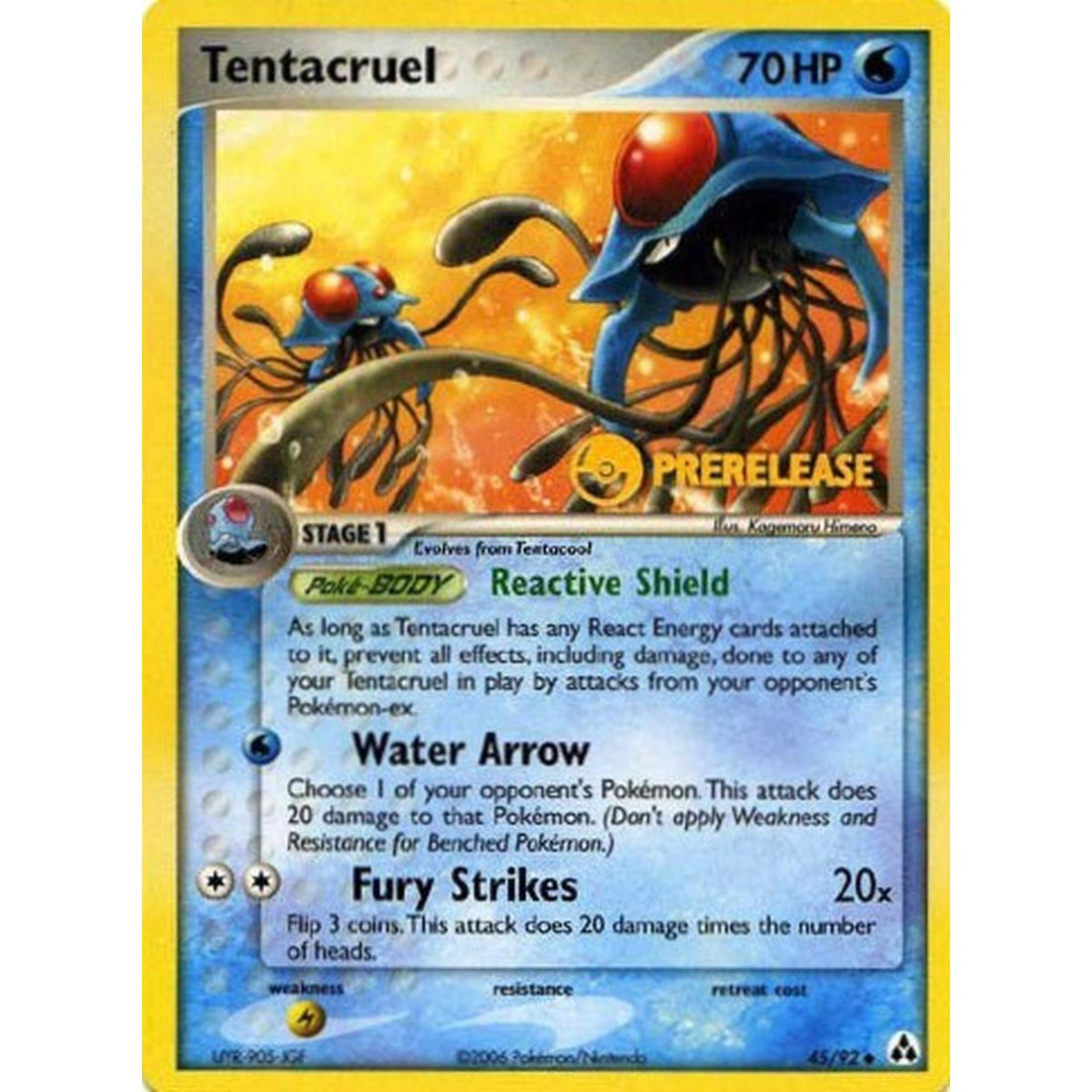Tentacruel - 45/92 (Prerelease)