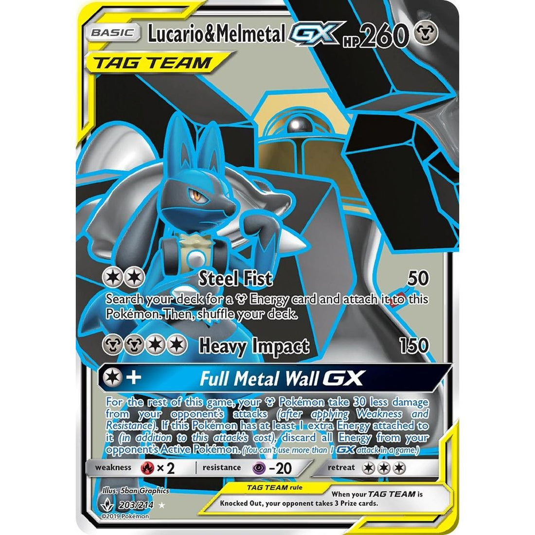 Lucario & Melmetal GX (Full Art)