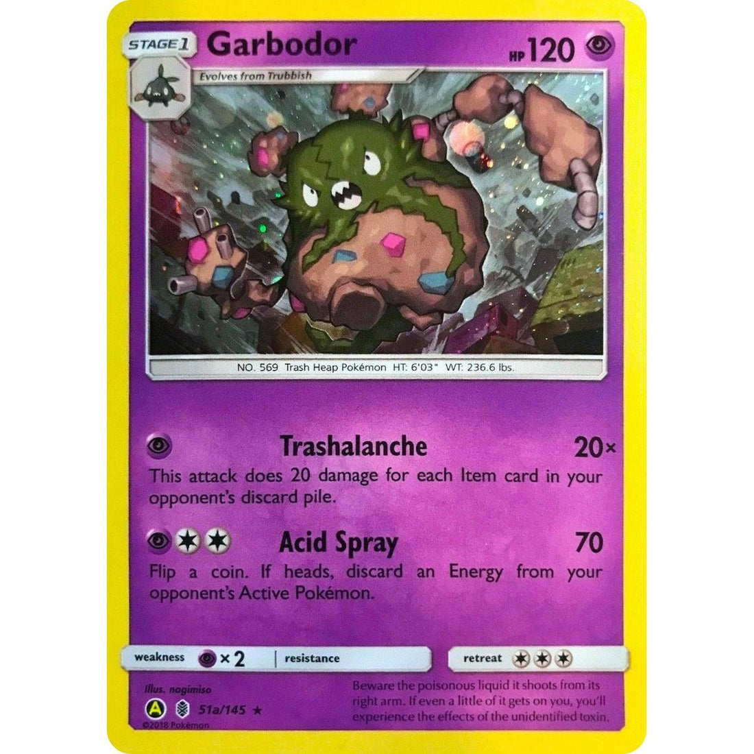 Garbodor - 51a/145 (Cosmos Holo)
