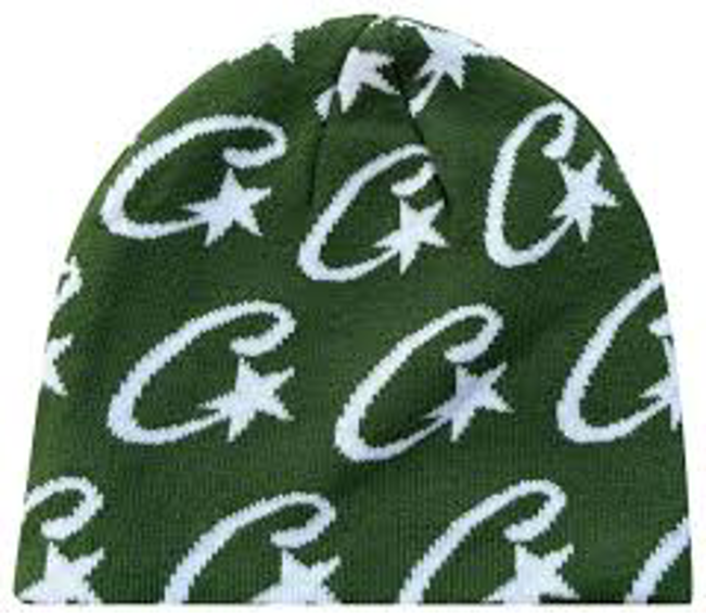Corteiz C-Star Monogram Beanie Green