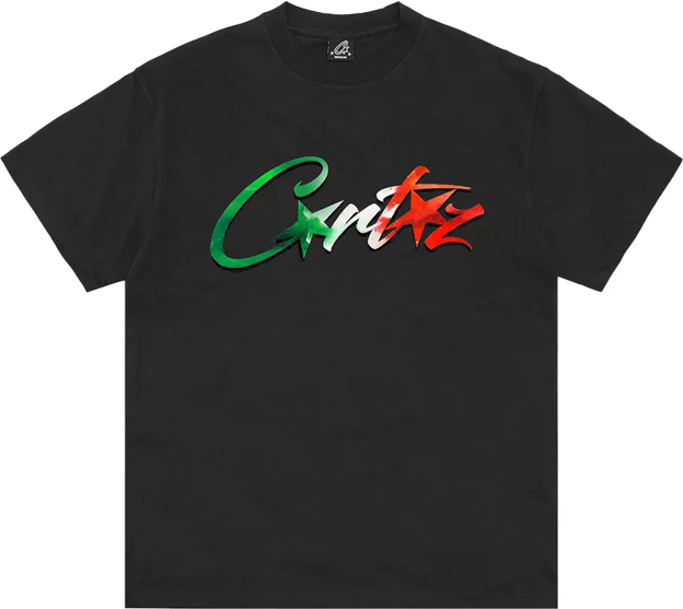 Corteiz Allstarz Italia Tee Black