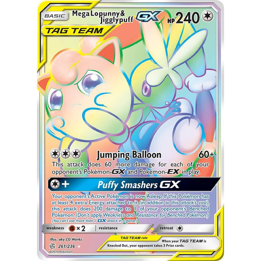 Mega Lopunny & Jigglypuff GX (Secret)