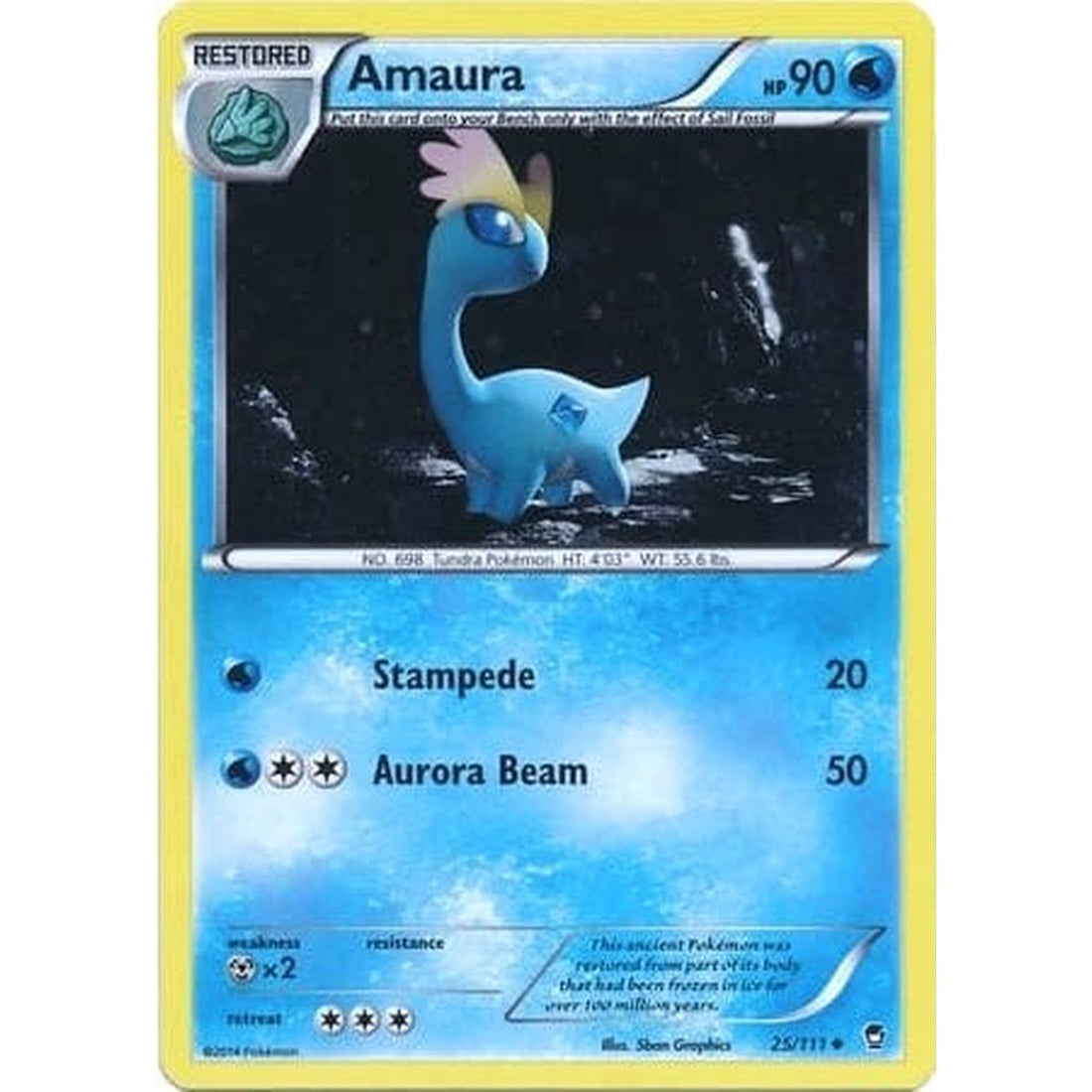 Amaura - 25/111 (Cosmos Holo)