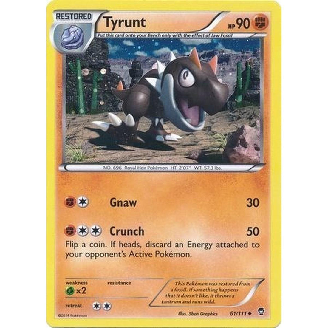 Tyrunt - 61/111 (Cosmos Holo)
