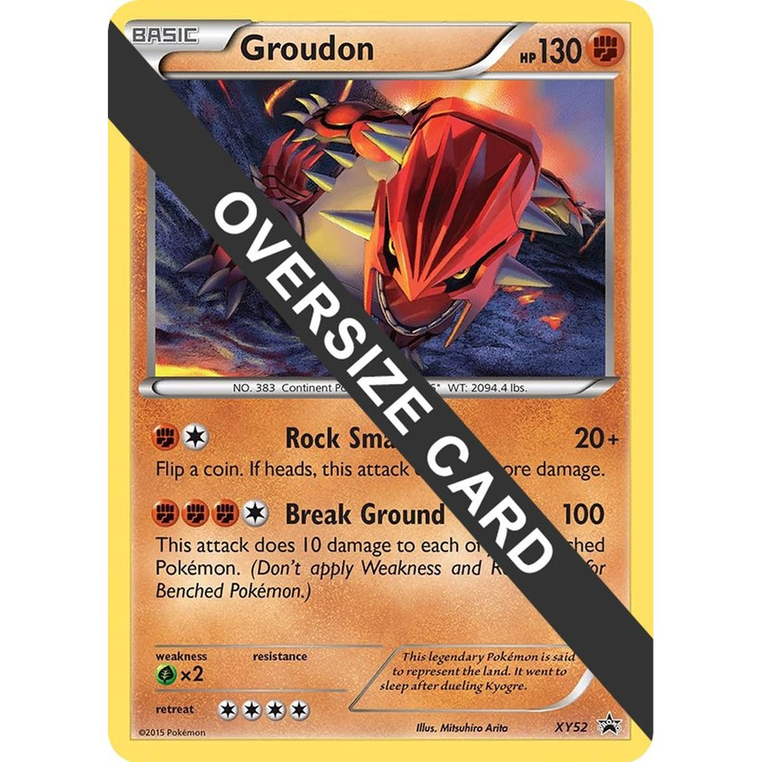 Groudon - XY52 (XY Black Star Promo)