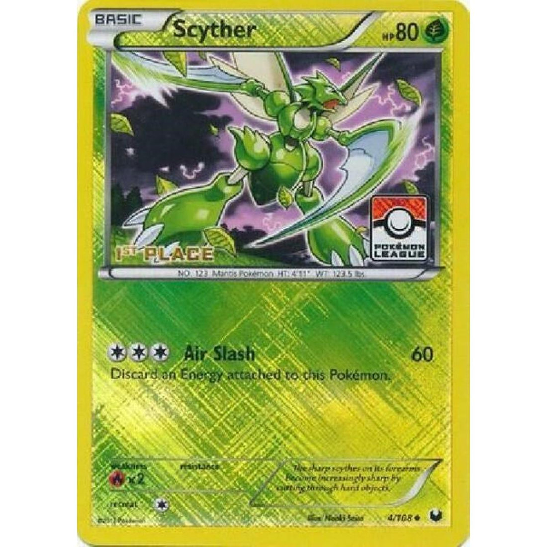 Scyther - 4/108 (Pokemon League) [1st Place]