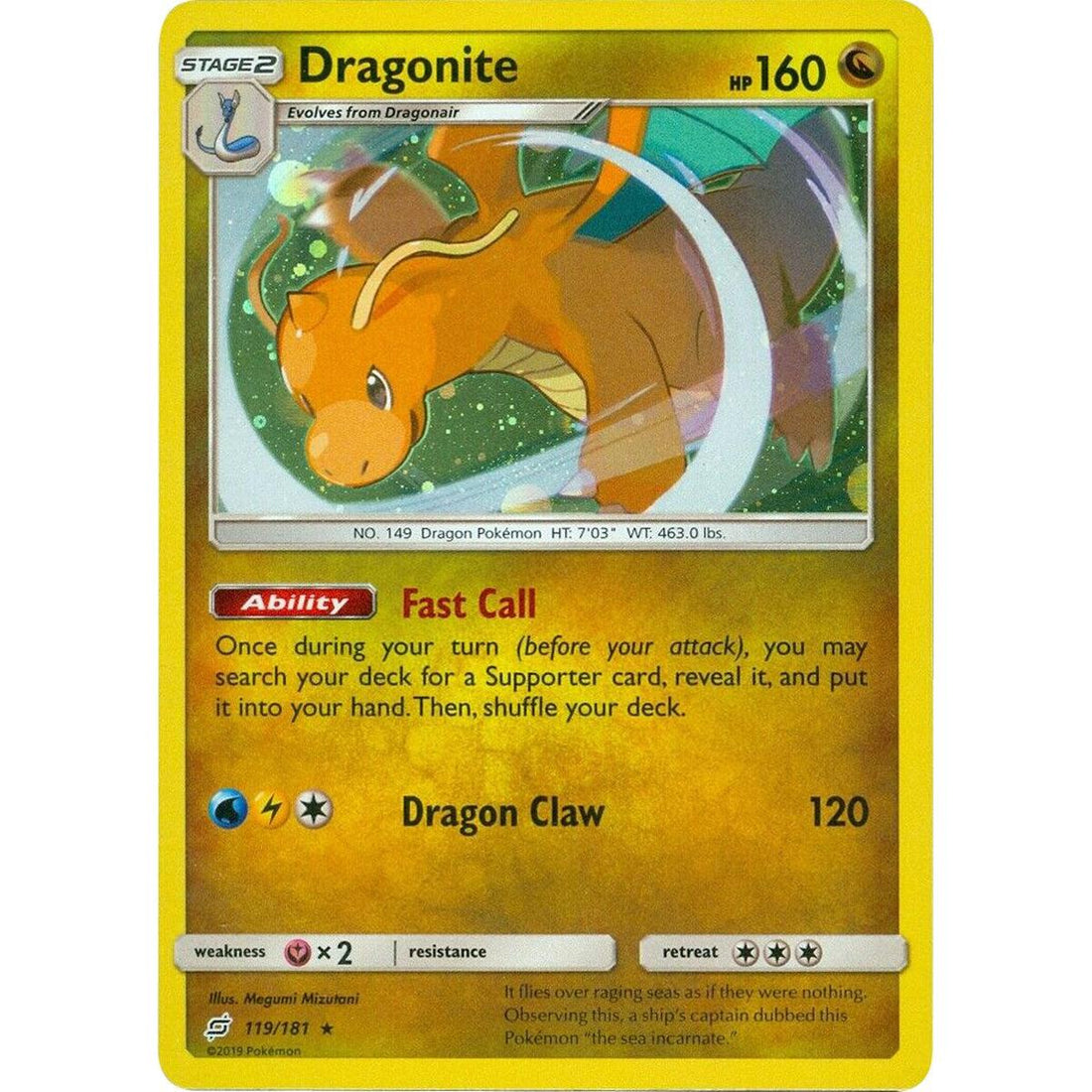 Dragonite - 119/181 (Cosmos Holo)
