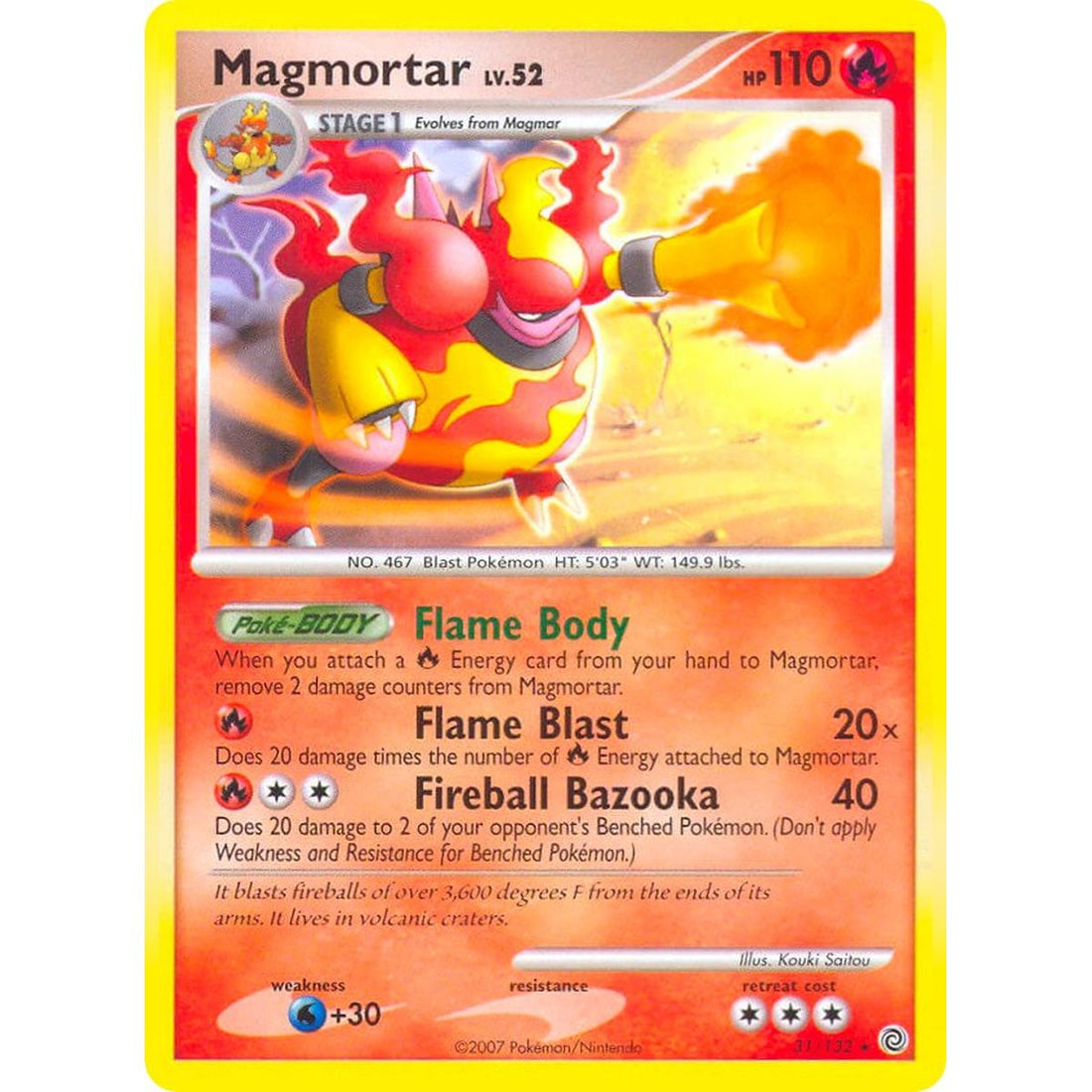 Magmortar - 31/132 (Secret Wonders)